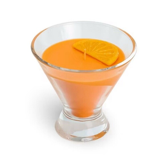 Set Of 2 - Cocktail Martini Glass Scented Candles - Bullseye's Playground - Picture 9 of 11